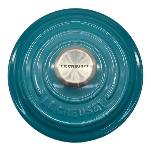 LE CREUSET (ルクルーゼ) 両手鍋 18cm カリビアンブルー