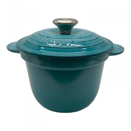 LE CREUSET ココットフルール　カリビアンブルー LE CREUSET (ルクルーゼ) ココットエヴリィ カリビアンブルー