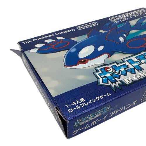 任天堂 (ニンテンドウ) ポケットモンスター サファイア ゲームボーイアドバンス用ソフト CERO A (全年齢対象)