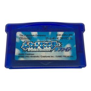 任天堂 (ニンテンドウ) ポケットモンスター サファイア ゲームボーイアドバンス用ソフト CERO A (全年齢対象)