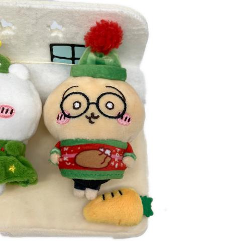 ちいかわ (チイカワ) ハッピーホリデーなおやすみベッドと繋がるマスコットセット ヌイグルミ