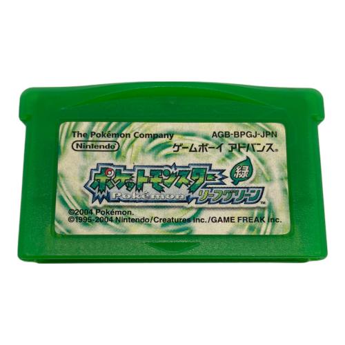 ポケットモンスター リーフグリーン ゲームボーイアドバンス用ソフト -
