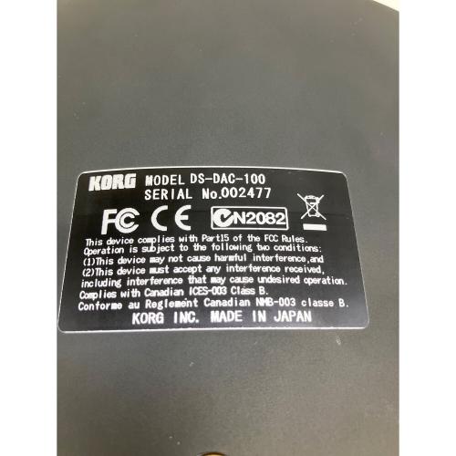 KORG (コルグ) ヘッドホンアンプ DS-DAC-100 ブラック