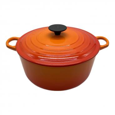 LE CREUSET (ルクルーゼ) 両手鍋 オレンジ ココット・オーバル