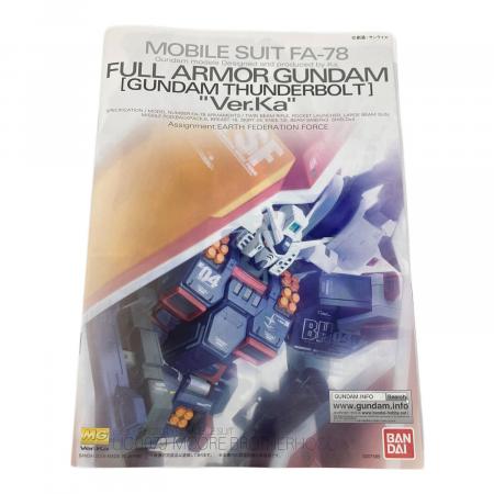 1/100 MG FA-78 フルアーマー・ガンダム Ver.Ka BANDAI (バンダイ) 1/100 MG FA-78 フルアーマー・ガンダム Ver.Ka
