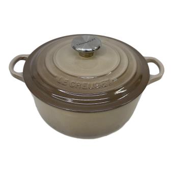 LE CREUSET (ルクルーゼ) ホーロー鍋 グレー ココット・ロンド