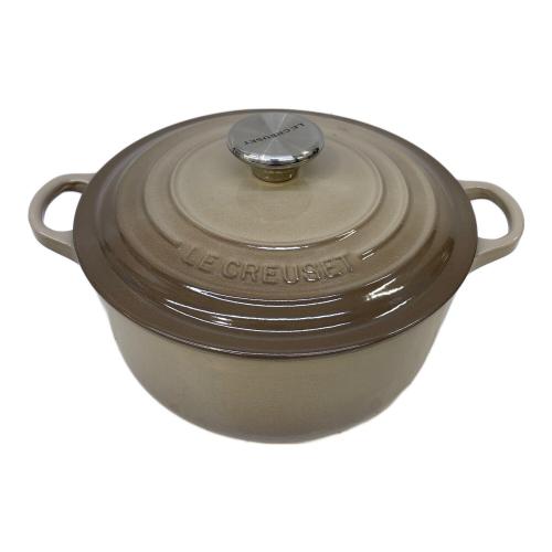 LE CREUSET (ルクルーゼ) ホーロー鍋 グレー ココット・ロンド
