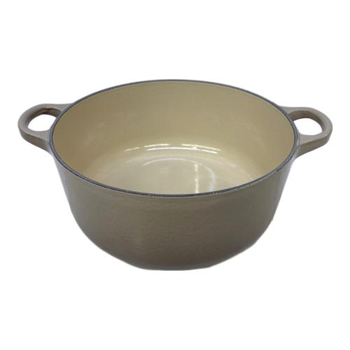 LE CREUSET (ルクルーゼ) ホーロー鍋 グレー ココット・ロンド