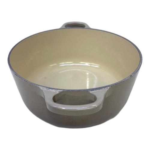 LE CREUSET (ルクルーゼ) ホーロー鍋 グレー ココット・ロンド