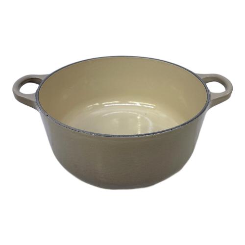 LE CREUSET (ルクルーゼ) ホーロー鍋 グレー ココット・ロンド