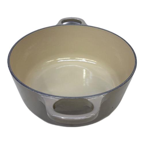 LE CREUSET (ルクルーゼ) ホーロー鍋 グレー ココット・ロンド