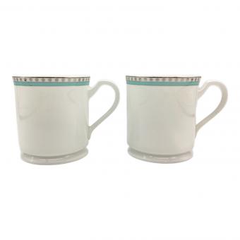 TIFFANY & Co. (ティファニー) マグカップ プラチナブルーバンド 2Pセット
