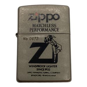ZIPPO (ジッポ) ZIPPO MATCHLESS PERFORMANCE◆シリアルナンバー入り◆No.1243◆WINDPROOF LIGHTER SINCE 1932