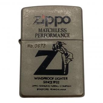 ZIPPO (ジッポ) ZIPPO MATCHLESS PERFORMANCE◆シリアルナンバー入り◆No.1243◆WINDPROOF LIGHTER SINCE 1932