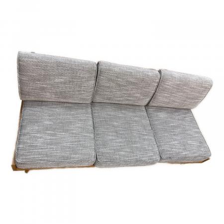 UNICO (ウニコ) 3人掛けソファー ALBERO グレー×ナチュラル