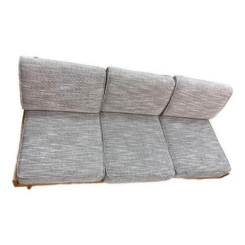 UNICO (ウニコ) 3人掛けソファー ALBERO　グレー×ナチュラル