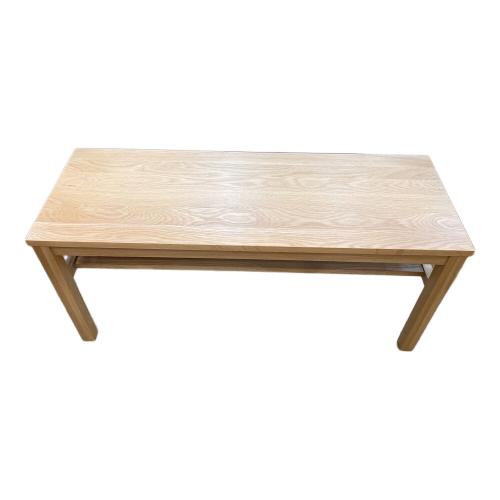 無印良品　無垢材ベンチ ナチュラル  2段 木製