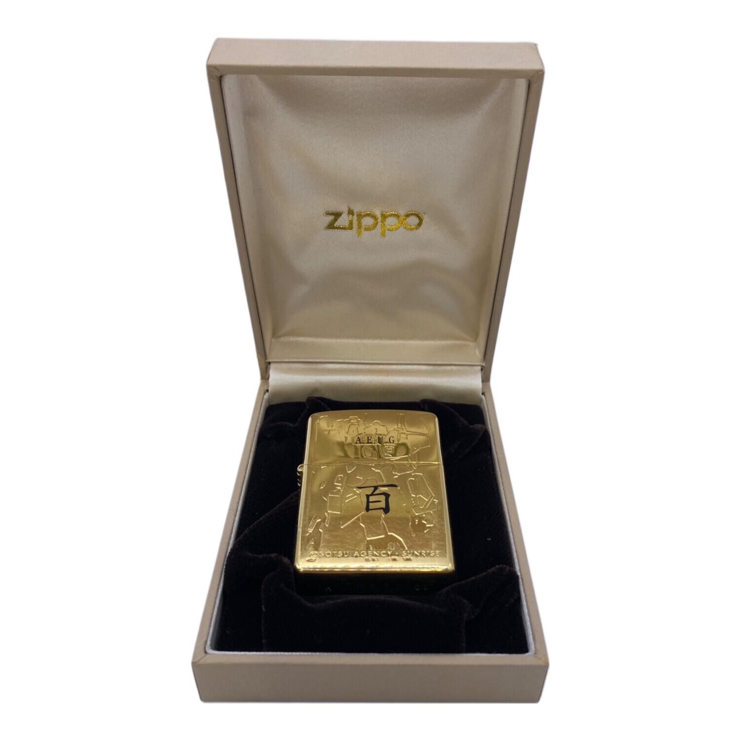 【匿名配送】【新品未使用】機動戦士Zガンダム ジッポライター メタルケース 百式 ZIPPO (ジッポ) ZIPPO 機動戦士Zガンダム 百式 2003年製造｜トレファク