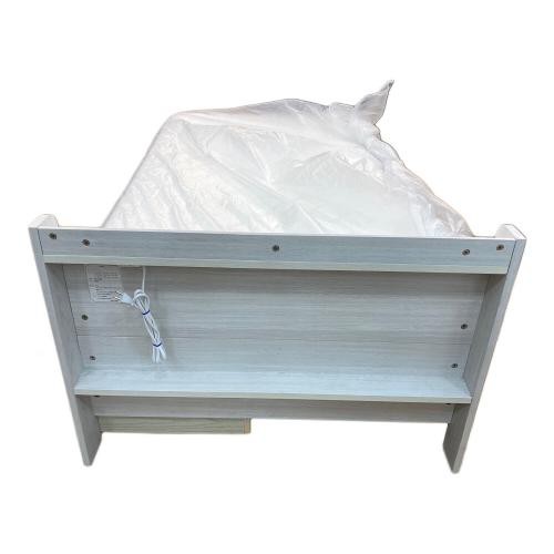 タンスのゲン 引出付きシングルベッド ベージュ