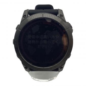 GARMIN (ガーミン) スマートウォッチ 2022年発売モデル fenix 7X Sapphire Dual Power Ti Carbon Gray DLC Black 〇 721000879