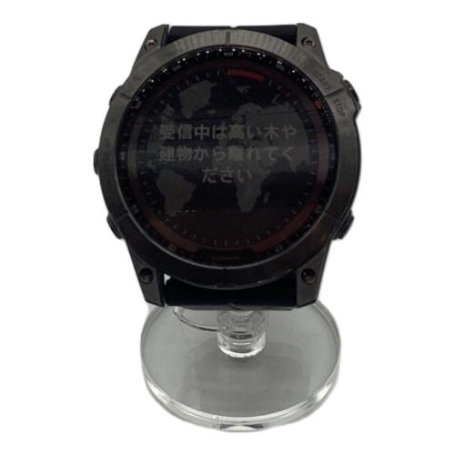 GARMIN (ガーミン) スマートウォッチ 2022年発売モデル fenix 7X Sapphire Dual Power Ti Carbon Gray DLC Black 〇 721000879