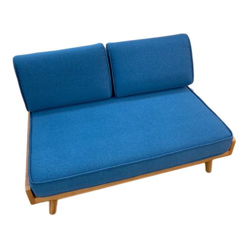 UNICO (ウニコ) 2人掛けソファー ALBERO　ブルー×ライトブラウン