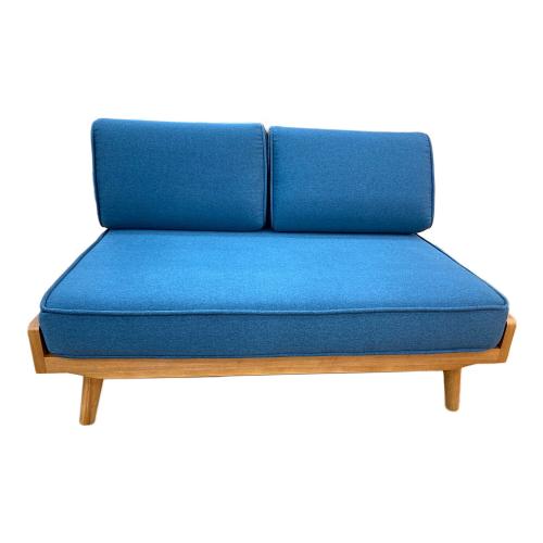 UNICO (ウニコ) 2人掛けソファー ALBERO　ブルー×ライトブラウン