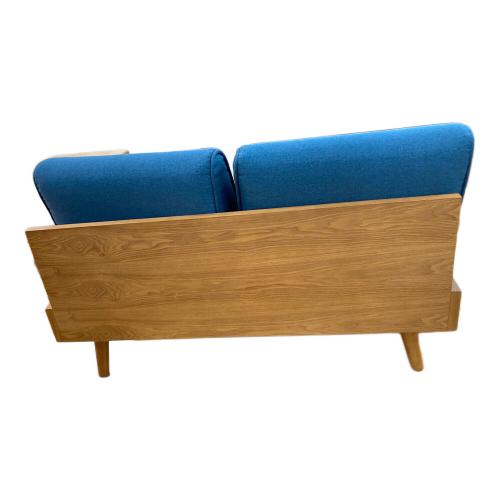UNICO (ウニコ) 2人掛けソファー ALBERO　ブルー×ライトブラウン