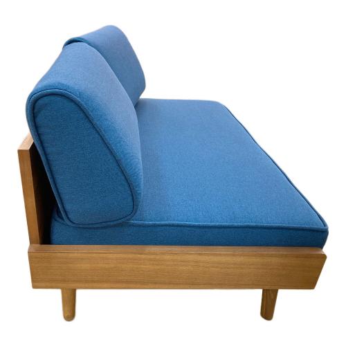 UNICO (ウニコ) 2人掛けソファー ALBERO　ブルー×ライトブラウン
