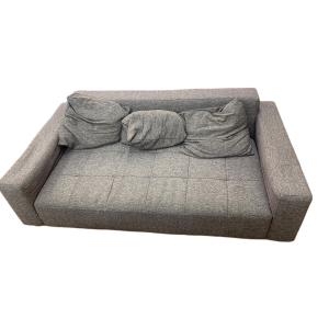 UNICO (ウニコ) 2人掛けソファー ブラウン ファブリック QUEUE