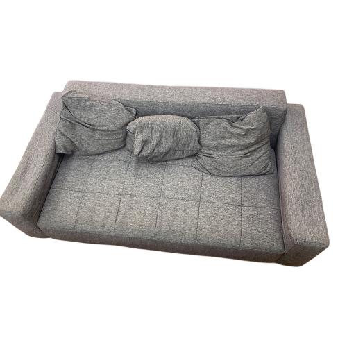 UNICO (ウニコ) 2人掛けソファー ブラウン ファブリック QUEUE