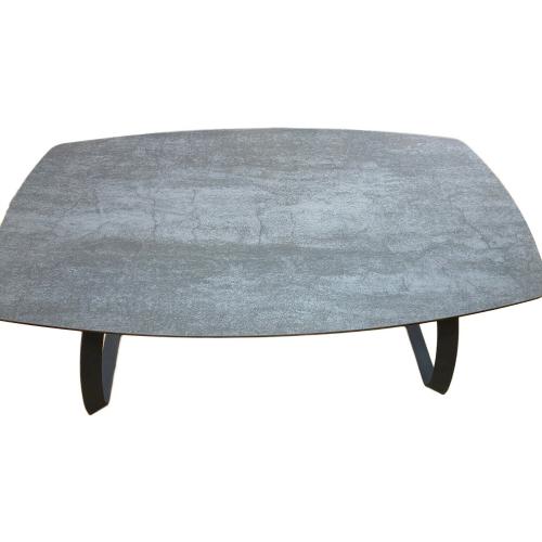 筑波産商 (ツクバサンショウ) ダイニング3点セット グレー×ホワイト 282 セラミック天板 グラナダ×ポアレ