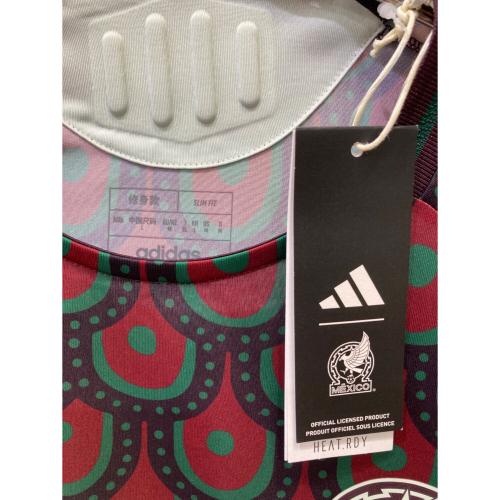 adidas (アディダス) サッカーウェア(トップス) メンズ SIZE XL ワインレッド×グリーン メキシコ代表 2024 ホーム IP6379
