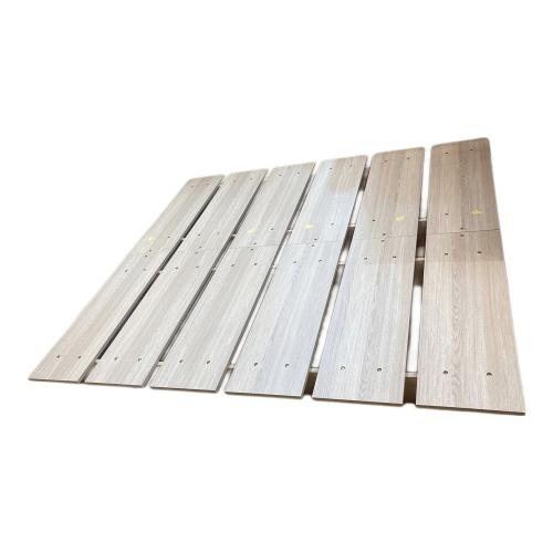 ニトリ クイーンベッド ナチュラル×ホワイト 木製