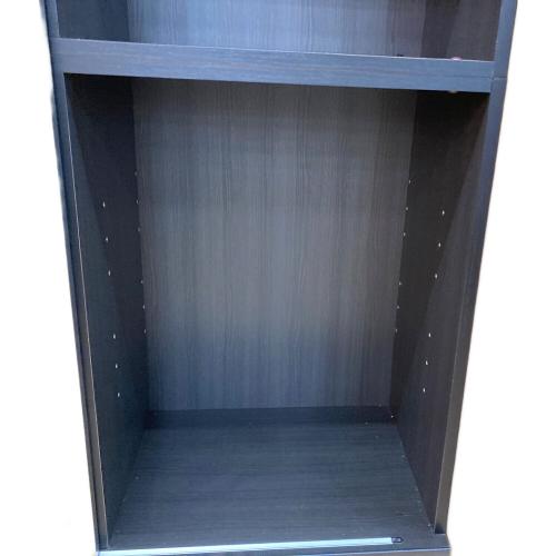 レンジボード ブラック×ナチュラル 186 3枚扉 1段