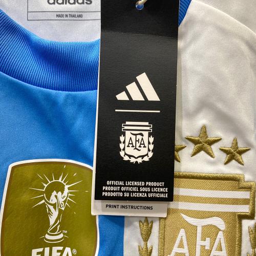 adidas (アディダス) サッカーウェア(トップス) メンズ SIZE M ホワイト×ブルー アルゼンチン代表 2024 ホーム IP8409