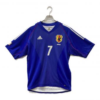 adidas（アディダス） 日本代表 (ニホンダイヒョウ) サッカーユニフォーム メンズ SIZE L ブルー 日韓ワールドカップ ＃7 中田英寿