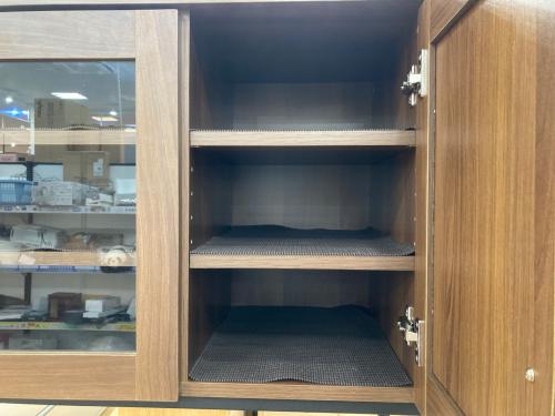 食器棚 ブラウン×ブラック