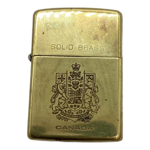 ZIPPO CANADA SOLID BRASS 1932 1990
