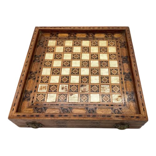 チェスセット 寄木細工