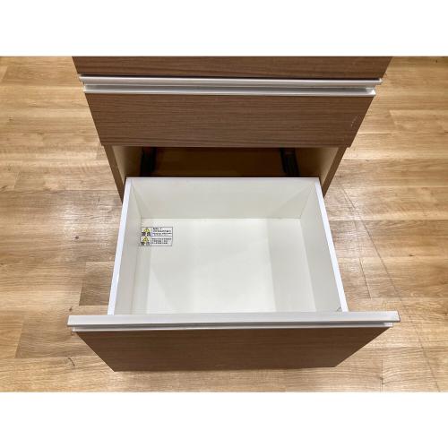 食器棚 ブラウン×ホワイト