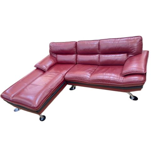 コーナーカウチソファー レッド