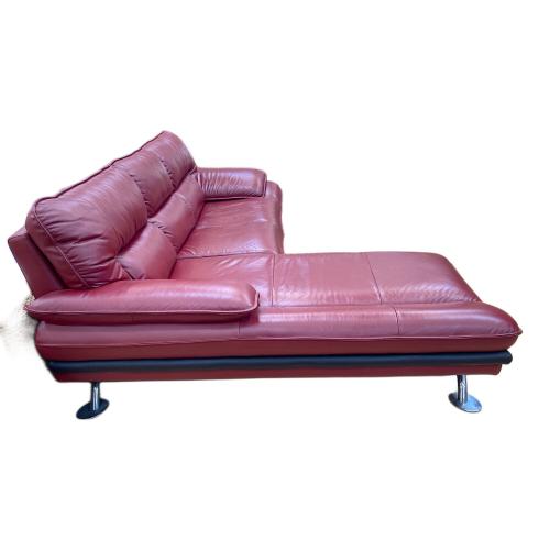 コーナーカウチソファー レッド