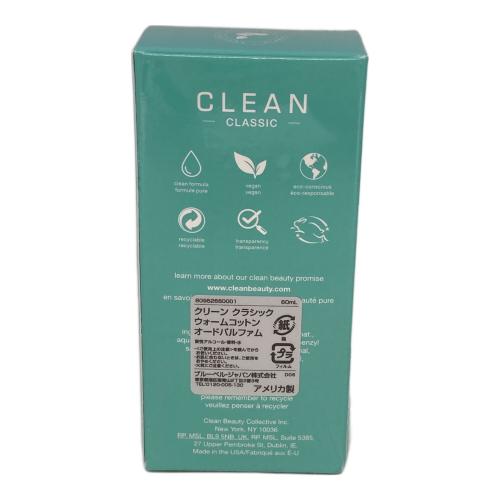 clean classic オードトワレ 60ml ウォームコットン