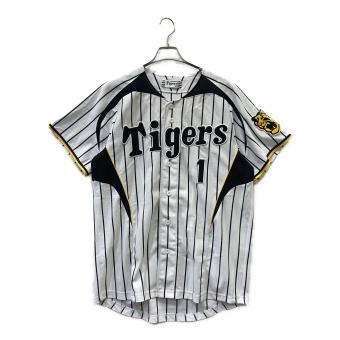 阪神タイガース (ハンシンタイガース) 野球ユニフォーム 1 メンズ SIZE L ブラック×ホワイト