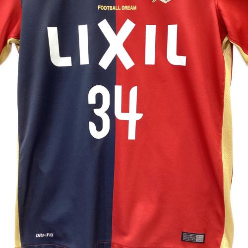 鹿島アントラーズ (カシマアントラーズ) サッカーユニフォーム メンズ SIZE S レッド