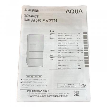 AQUA (アクア) 3ドア冷蔵庫 AQR-SV27N 2023年製 272L｜トレファクONLINE