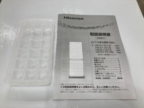 Hisense (ハイセンス) 2ドア冷蔵庫 HR-D1701 2025年製 175L