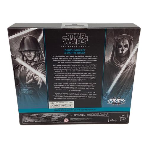Hasbro (ハズブロ)STAR WARS スター・ウォーズ ブラックシリーズ ゲーミング・グレイツ 『スター・ウォーズ ナイツ・オブ・ザ・オールド・リパブリックⅡ』 ダース・ナイアリス＆ダース・トレイアプレミアム