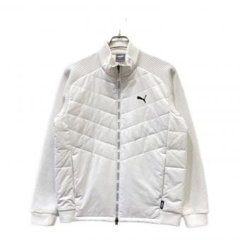 PUMA (プーマ) ゴルフウェア(トップス) 539391 中綿ジャケット メンズ SIZE M ホワイト